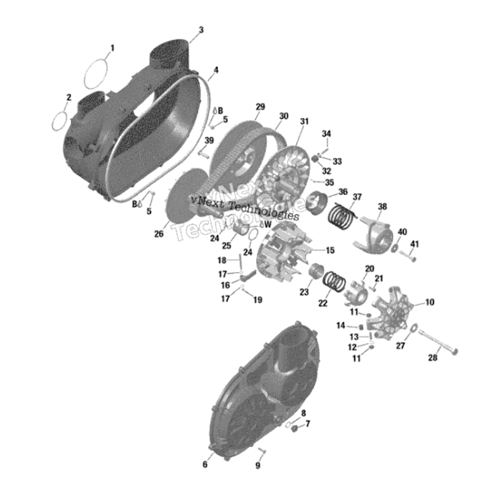 BRP QRS Clutch & Components | Can-Am X3