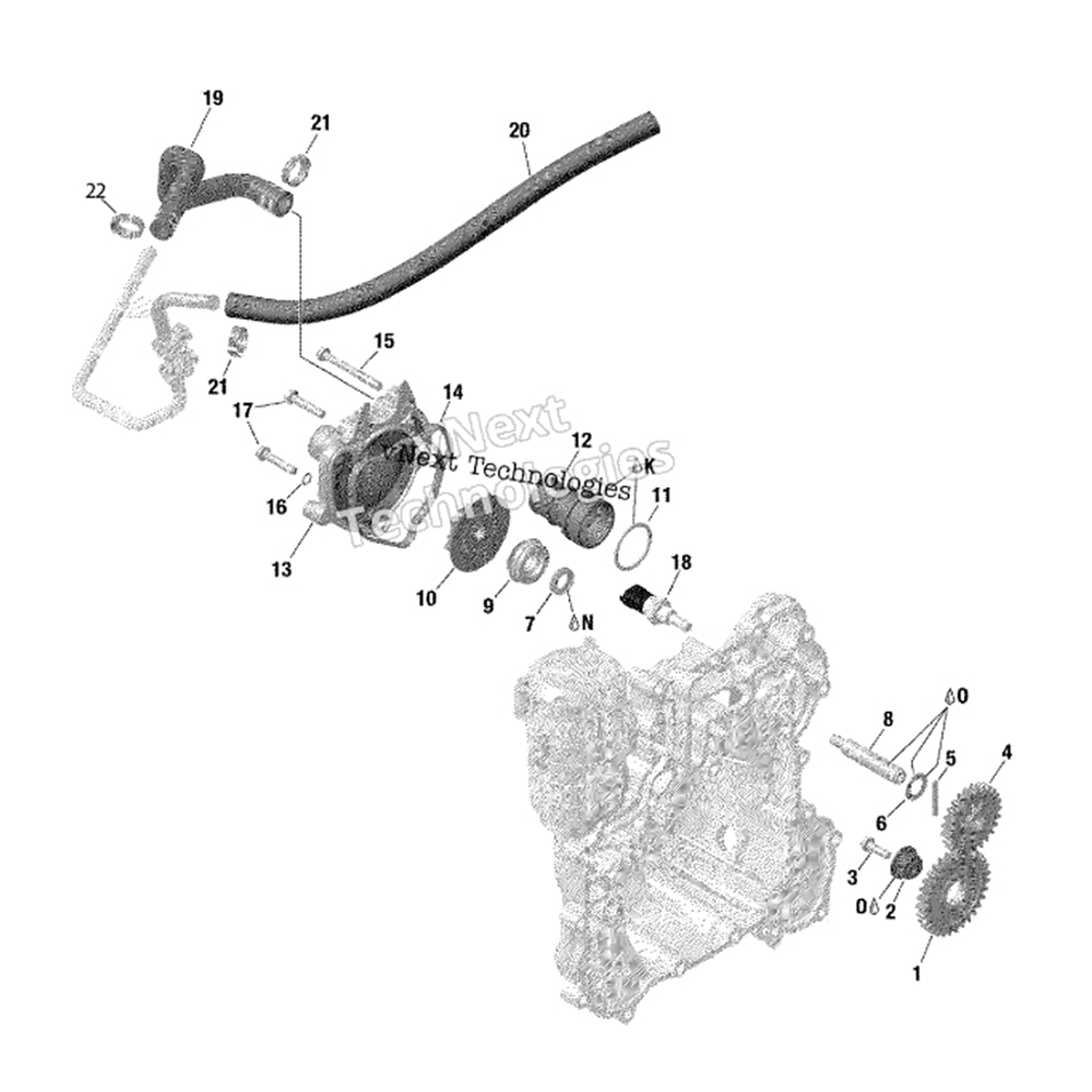 BRP Water Pump & Engine Cooling Components | Can-Am X3