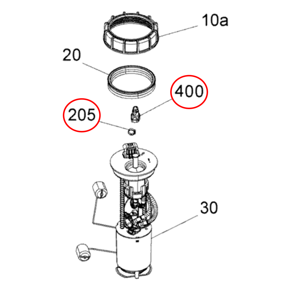 BRP Fuel Pump Assembly Quick Disconnect Fitting | Can-Am X3