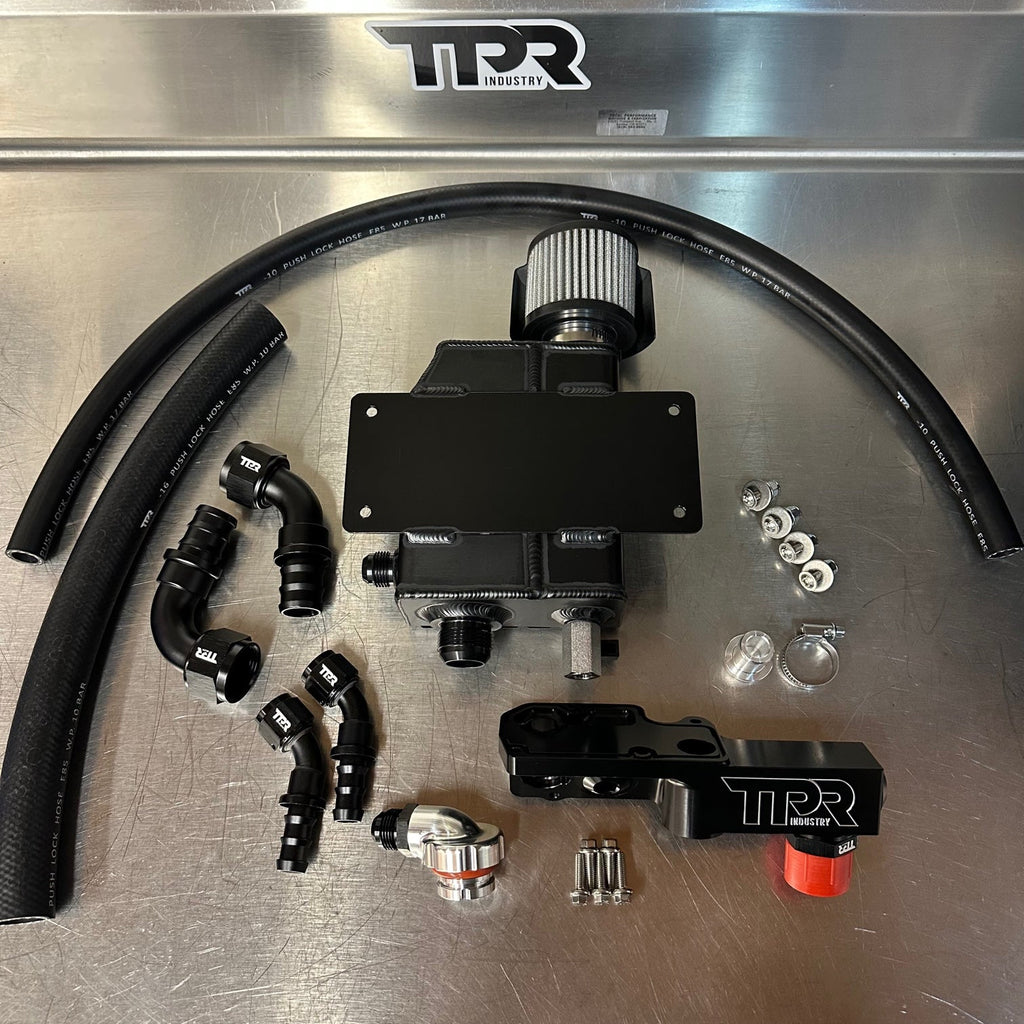 TPR006B - BLACK Crankcase Breather Kit - RZR