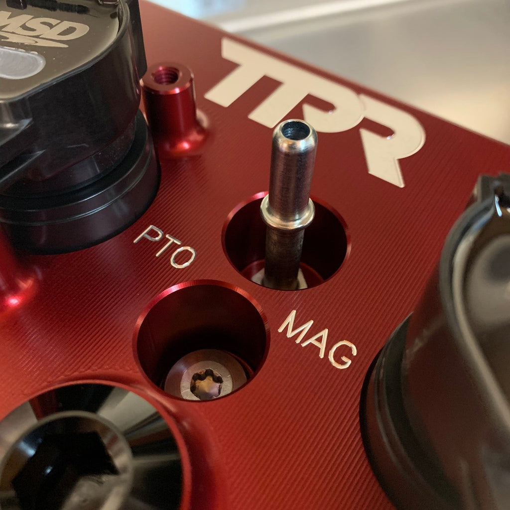 TPR016 - RED Billet Valve Cover W/Oilers - Turbo R / Pro XP