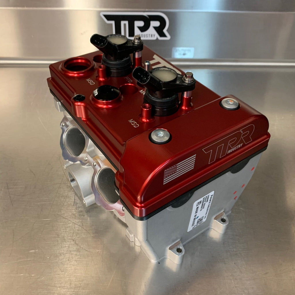 TPR016 - RED Billet Valve Cover W/Oilers - Turbo R / Pro XP