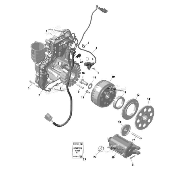 BRP 650W Magneto & Starter | Can-Am X3